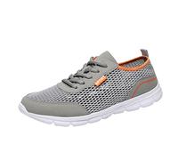 Summer Men Mesh Breathable Walking Shoes Lightweight Comfy Orthopedic Shoes