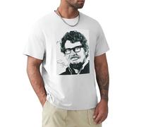 Summer Men T-Shirt Rolf Harris Autograph Hand Signed Cool and Breathable White