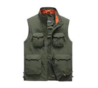 Summer Men's Outdoor Photographer Tool Waistcoat Mesh Work Sleeveless Jacket Vest with Multi-Pocket