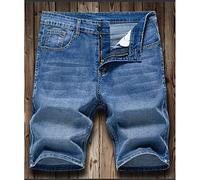 Summer Men'S Slim Denim Shorts Business Casual Loose Stretch All-Match Jeans Male Five-Point Pants