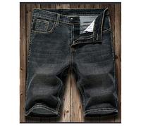 Summer Men'S Slim Denim Shorts Business Casual Loose Stretch All-Match Jeans Male Five-Point Pants