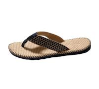 Summer Mens Slippers Fit,Cloud Sliders Mens Rubber,Product Category for Summer Casual Outdoor Beach Non Slip Breathable Toes Flat Bottom Slider Slipper Shoes Brown