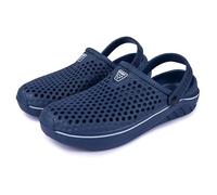 Summer Mens Slippers Fit,Platform Mens Sandals Walking,Slipons for Everyday Leisure Unisex Garden Clogs Lightweight Mules for Summer Casual Comfort Footwear Slider Slipper Shoes Blue