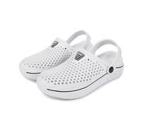 Summer Mens Slippers Fit,Platform Mens Sandals Walking,Slipons for Everyday Leisure Unisex Garden Clogs Lightweight Mules for Summer Casual Comfort Footwear Slider Slipper Shoes White