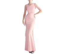 Summer Mermaid Wedding Dress Maxi Long Evening Cocktail Dress Prom Dresses Sequin Beaded Straps Bridal Gown Dress for Women