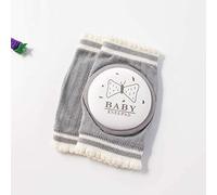 Summer Mesh Breathable Children's Knee Pads Cotton Baby Baby Crawling Toddler Knee Shatter-Resistant Knit Knee Pads (Gray)
