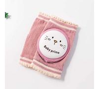 Summer Mesh Breathable Children's Knee Pads Cotton Baby Baby Crawling Toddler Knee Shatter-Resistant Knit Knee Pads (Pink)