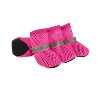 Summer Mesh Dog Shoes 4 Piece Outfit Breathable Dog Shoes Hot Summer Floor Small Adjustable Boots Girl Dresses Christmas (B, M)
