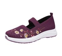 Summer Mesh Sneaker for Womens Ladies Slip on Trainers Sketches Wide Ankle Strap Low Wedge Trainers UK Size Walking Breathable Mesh Sneakers Running Training Women Lightweight Shoes Size 6