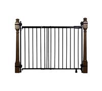 Summer Metal Banister & Stair Safety Baby Gate, Fits Openings 31-46" Wide, Metal, for Doorways & Stairways, 32.5" Tall Walk-Through Baby & Pet Gate, Black, One Size
