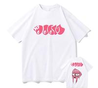 Summer MF Doom Merch Tshirt Unisex,Hip Hop Short Sleeve T-Shirt Men Women Streetwear Harajuku Tops(XS-3XL) (Color : 2, Size : L)