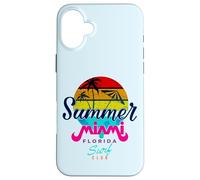 Summer Miami Beach Sunset Tee shirts, I Love Miami, Miami Case for iPhone 16 Plus