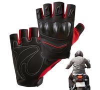Summer Motorcycle Gloves - Anti Slip Hand Cover, Breathable Fingerless Gloves | Four Seasons Protective Gloves for Driving Rowing Outdoor Touring Setup Fitup Training