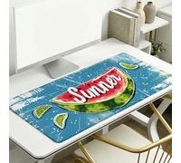 Summer Mouse Pad 800 x 300 x 3 mm Extended Large Mouse Mat, Keyboard Mousemat, Desk Mat Workspace Decor with Anti-Slip Base & Anti-Fray Edges, Waterproof Desk Accessories for Work (Watermelon) L-x7712