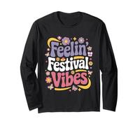Summer Music Literary Art Festival Camping Vacation Holiday Long Sleeve T-Shirt