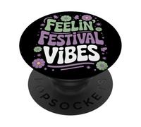 Summer Music Literary Art Festival Camping Vacation Holiday PopSockets Adhesive PopGrip