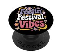 Summer Music Literary Art Festival Camping Vacation Holiday PopSockets Adhesive PopGrip
