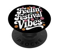 Summer Music Literary Art Festival Camping Vacation Holiday PopSockets Adhesive PopGrip