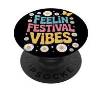 Summer Music Literary Art Festival Camping Vacation Holiday PopSockets Adhesive PopGrip