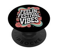 Summer Music Literary Art Festival Camping Vacation Holiday PopSockets Adhesive PopGrip