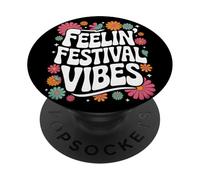 Summer Music Literary Art Festival Camping Vacation Holiday PopSockets Adhesive PopGrip