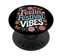 Summer Music Literary Art Festival Camping Vacation Holiday PopSockets Adhesive PopGrip