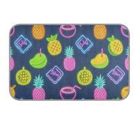 Summer Neon Coconut Fruit Pineapple Summer Cooling Dog Bed Self Cooling pet Bed for Cats for Rabbit Outside Soft tapete Frio para Perros M