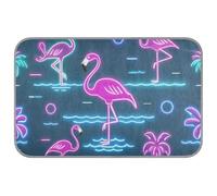 Summer Neon Flamingo Wave Navy Blue Summer cooling pads Self Cooling pet mat for rabbits outside cat essentials esterilla refrescante para perros M