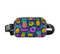 Summer Neon Fruit Pineapple Fruit Fashionable Fanny Pack Waist Bag for Women Men Multipurpose Bum Bag Belt with Adjustable Strap for Workout Running Hiking
