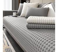 Summer New Cooling Ice Doug Couch Cover,Upgrade Honeycomb Anti-slip Sofa Cover,3D Structure Breathable Cool Couch Covers,1 Piece Smooth Washable Sofa Cover for Sleeping Naked,Grey-28"x35"/70x90cm