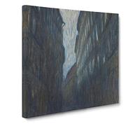 Summer Night by Eugene Jansson Canvas Print | Gallery Wrapped 30mm Frame Wall Art | 20x20 inches | Ready to Hang | Modern Landscape Picture | Living Room Bedroom Lounge Office