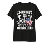 Summer Nights and Dirt Track Lights Dirt Track Premium T-Shirt