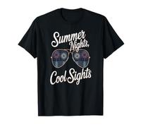 Summer Nights Cool Sights Fireworks Sunglasses View T-Shirt