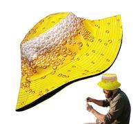 Summer Oktoberfest Hat- 22-22.8 Alpine Classic German Fedora - Felt Craft, Breathable Ventilated Design, Authentic Bavarian Style Hat | Festival Cool for Weather