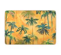 Summer Orange Tropical Trees Bed Underpads Soft Absorbent Potty Training Pads Slip-Resistant Travel Mattress for Kids Adults Pets , 52" L x 34" W Manta impermeable para Bebes