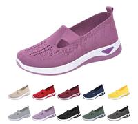Summer Orthopaedic Shoes Women's Comfortable Diabetic Shoes Lightweight Breathable Trainers Running Shoes Trainers Wide Feet Slide Sports Shoes Walking Shoes Health Shoes Mesh Trainers, 02pp1, 8 UK