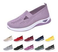 Summer Orthopaedic Shoes Women's Comfortable Diabetic Shoes Lightweight Breathable Trainers Running Shoes Trainers Wide Feet Slide Sports Shoes Walking Shoes Health Shoes Mesh Trainers, 02pp2, 8 UK