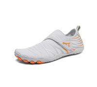 Summer Outdoor Beach Quick Drying Shoes Breathable Creek Tracing Shoes Upstream Wading Footwear(Grey,36)