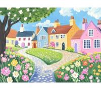 Summer Paint by Numbers for Adults, Landscape Painting by Number Canvas Kits Without Frame, Easy DIY Acrylic Painting for Kids Beginners, Home Wall Decor, Gifts for Women, 40x50 cm/16x20 inch-#100k