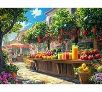 Summer Paint by Numbers for Adults, Street Painting by Number Canvas Kits Without Frame, Easy DIY Acrylic Painting for Kids Beginners, Home Wall Decor, Gifts for Women, 70x100 cm/28x40 inch-#146k