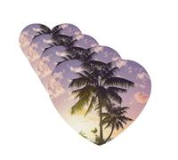 Summer Palm Tree Car Air Freshener Cards for Women Men 4 Pack Cute Car Accessories Long Lasting Scent Car Diffuser Hanging Auto Aromatherapy Tablets Car Fresheners Gifts