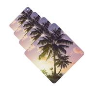 Summer Palm Tree Car Air Freshener Cards for Women Men 4 Pack Cute Car Accessories Long Lasting Scent Car Diffuser Hanging Auto Aromatherapy Tablets Car Fresheners Gifts