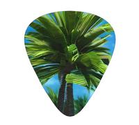 Summer Palm Tree Guitar Picks Set-Premium Abs Material,Various Thicknesses-Enhance Your Playing Experience