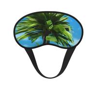 Summer Palm Tree Print Sleep for Adults Comfortable Eye Mask for Travel Camping Light Blocking Nap Cover
