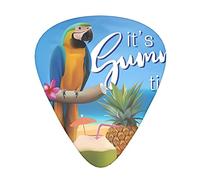 Summer Parrot Pineapple Bird Guitar Plectrums 12 Pieces Set =>> Comfortable In The Hand With Smooth Edges Three Thicknesses To Match