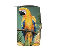 Summer Parrot Pineapple Bird Wallet Multifunctional Wallets for Men Compact Wallet Purse Passport Bag