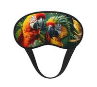 Summer Parrot Print Comfort Eye Mask for Sleeping Light Blocking Nap for Travel Yoga Camping Night Rest