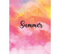 Summer: Personal Name Dot Gird | The Notebook For Writing Journal or Diary Women & Girls Gift for Birthday, For Student | 160 Pages Size 8.5x11inch - V.177
