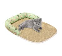 Summer Pet Cooling Mat Three Layers Fabric Rattan Art Weaving Breathable