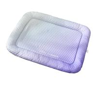 Summer Pet Ice Silk Dog House - 2025 New Breathable Cooling Kennel & Cat Bed with Ice Pad Technology for Ultimate Heat Relief (Gradient Blue,L)